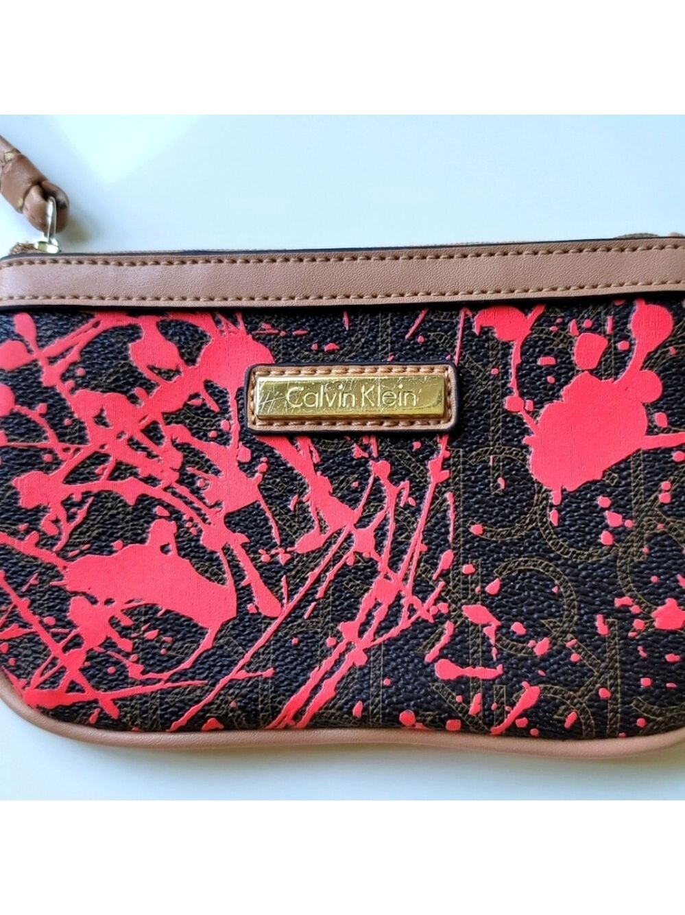 Calvin Klein Wristlet Orange
